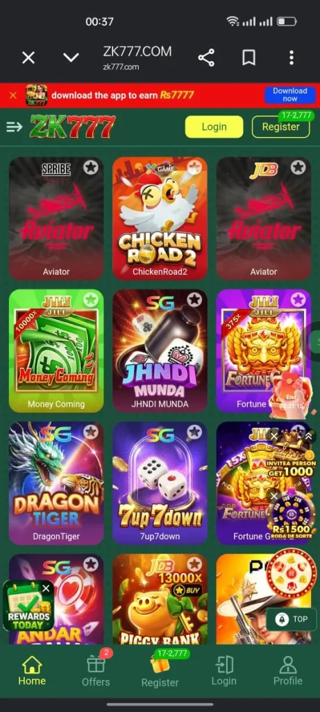 ZK777 Game App