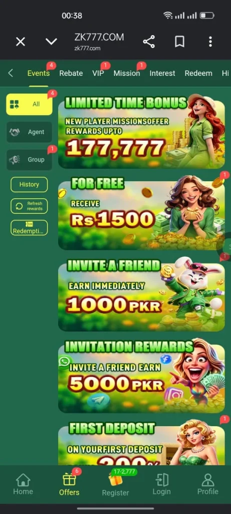 ZK777 Game VIP Offer